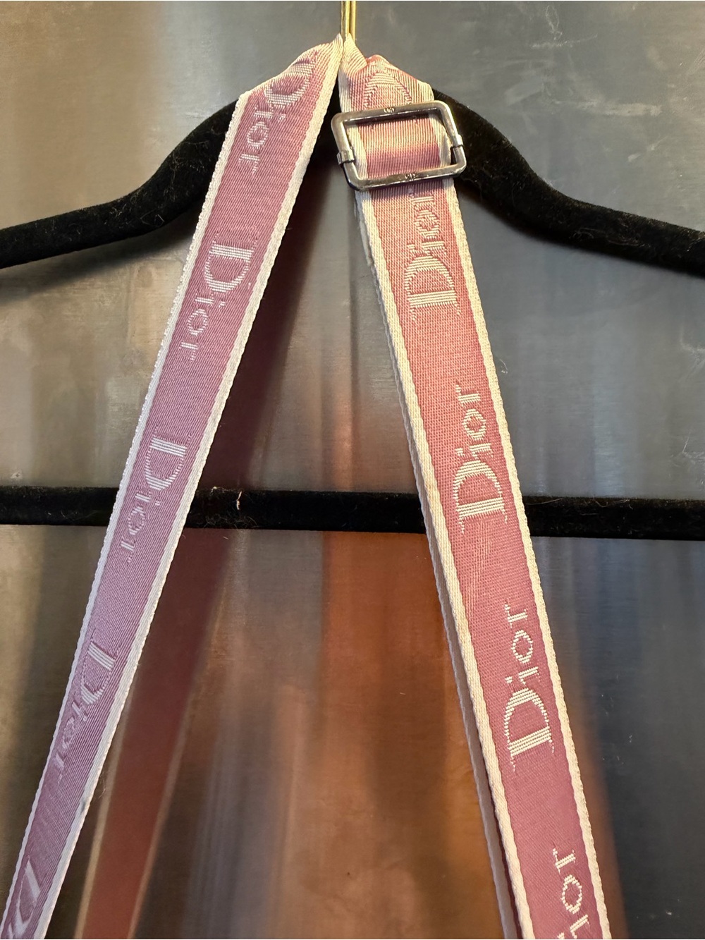 Dior Pink Monogram Crossbody with White Floral Appliqués - Picture 14 of 16
